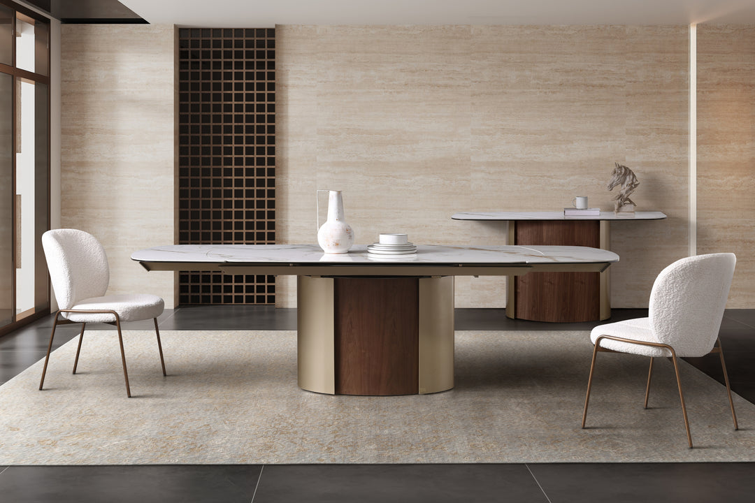 Forma Bella Sintered Stone Extendable Dining Table