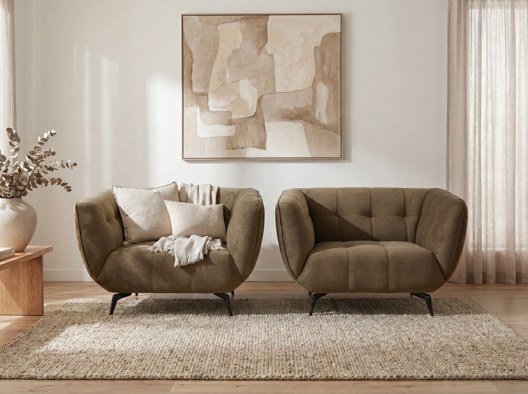 Gloria Velvet Chesterfield Sofa – Modern Velvet Couch