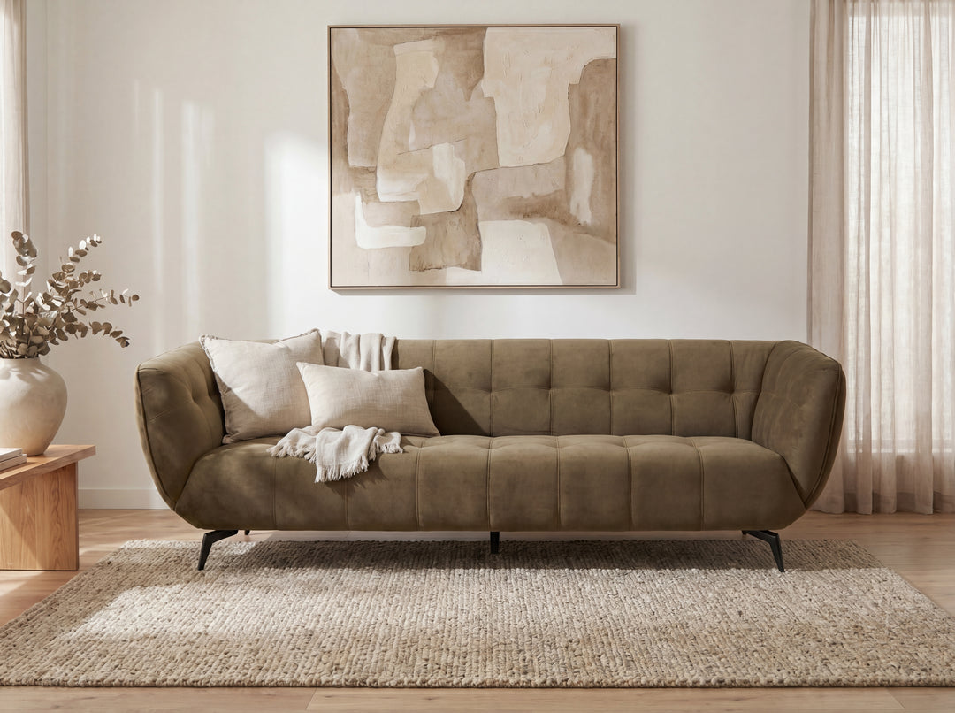 Gloria Velvet Chesterfield Sofa – Modern Velvet Couch