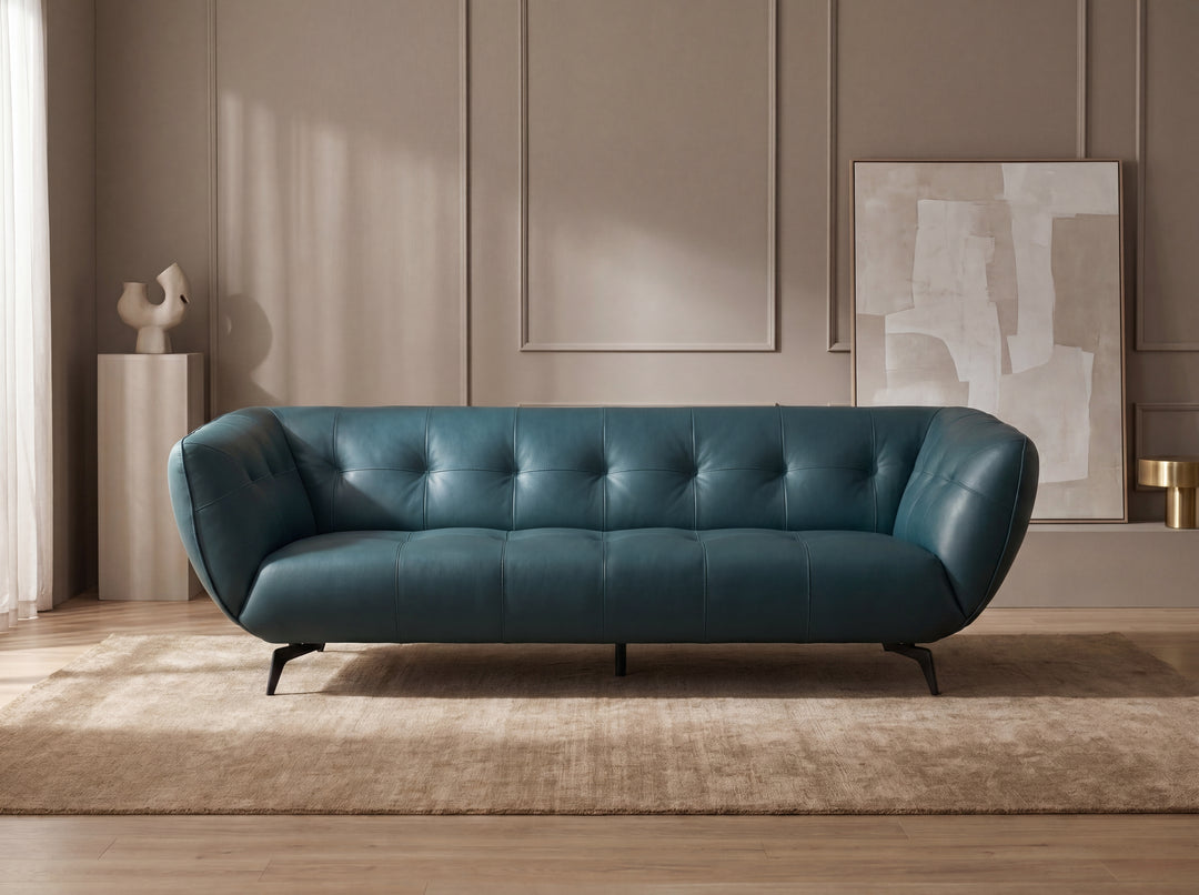 Gloria Chesterfield Leather Sofa – Premium Leather Lounge Sofa