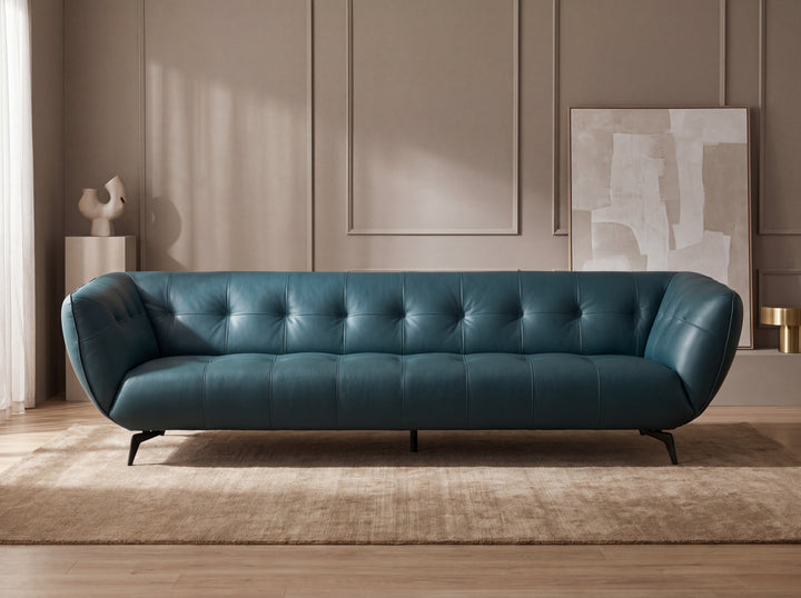 Gloria Chesterfield Leather Sofa – Premium Leather Lounge Sofa
