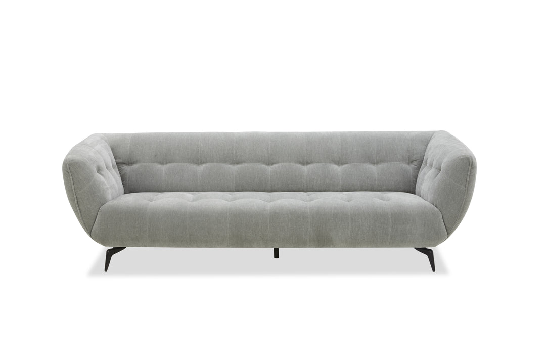 Gray sofa on a white background