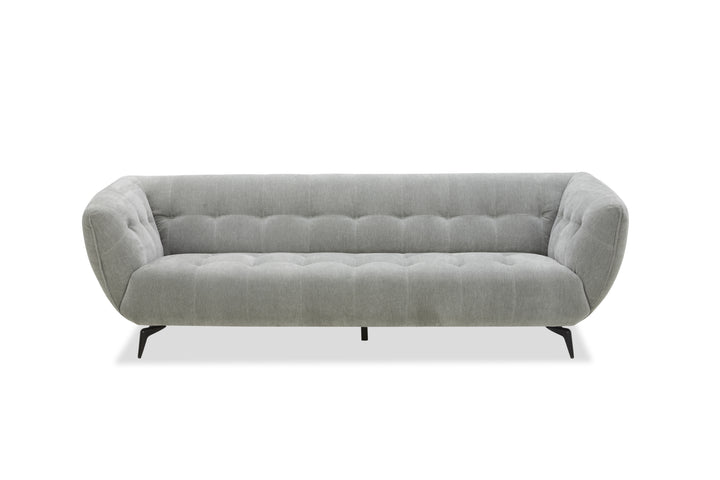 Gray sofa on a white background