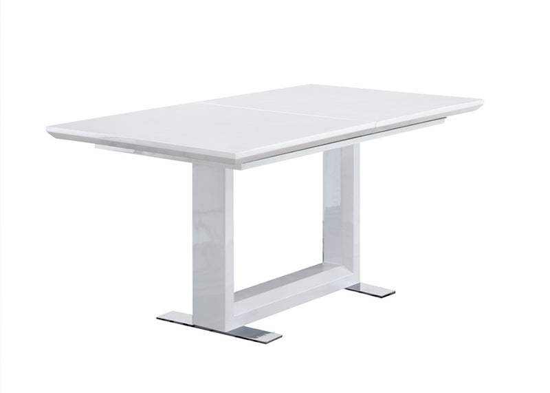 Lacy Black and White Extension Dining Table - Marco Furniture