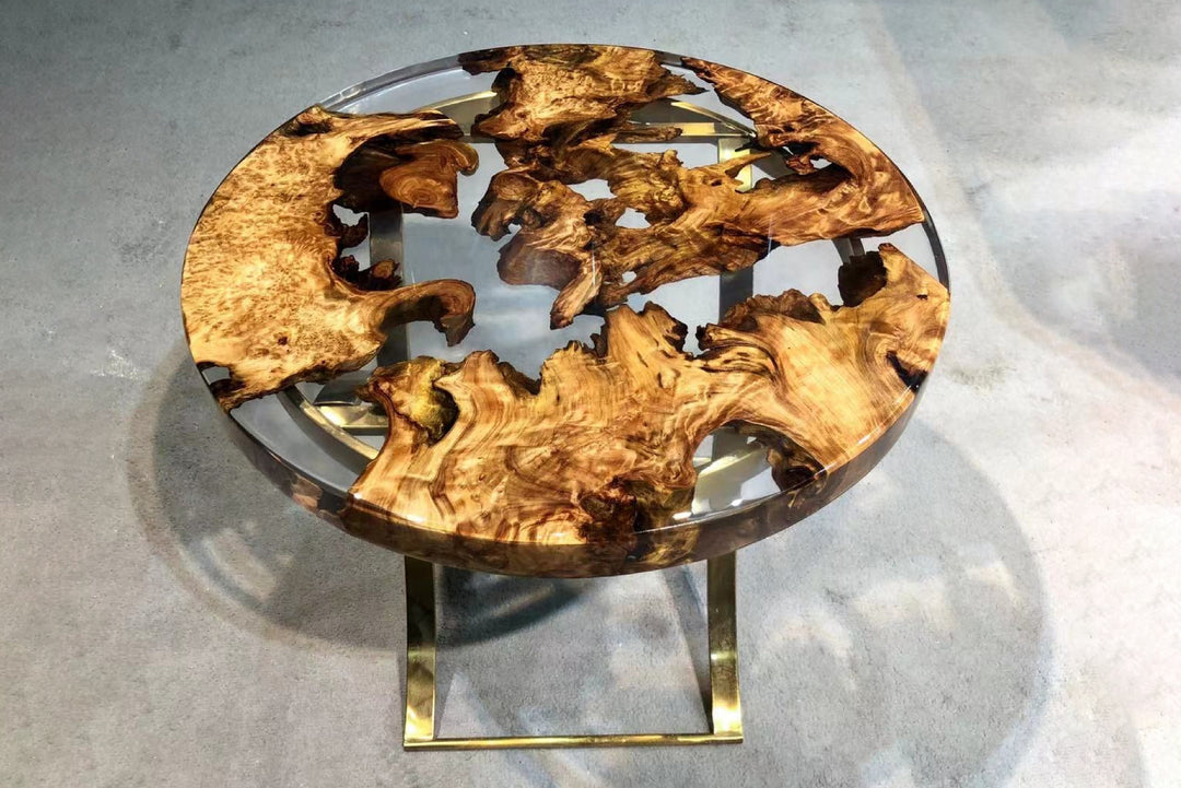 Live Edge Epoxy Resin Coffee Table