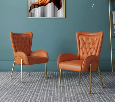Lorenza Dining Chair with Brush Gold Legs