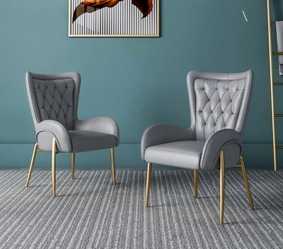 Lorenza Dining Chair with Brush Gold Legs