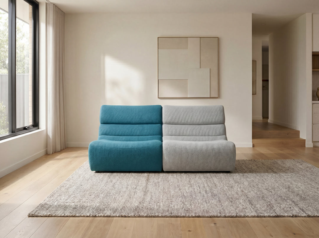 Manchester Corner Lounge Sofa with Ottomans – Modern Sectional Couch