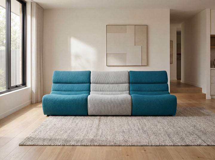 Manchester Corner Lounge Sofa with Ottomans – Modern Sectional Couch
