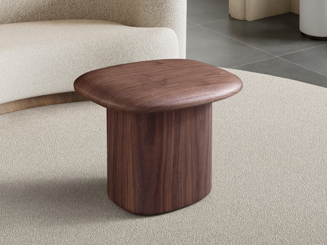Marcella Walnut Corner Table
