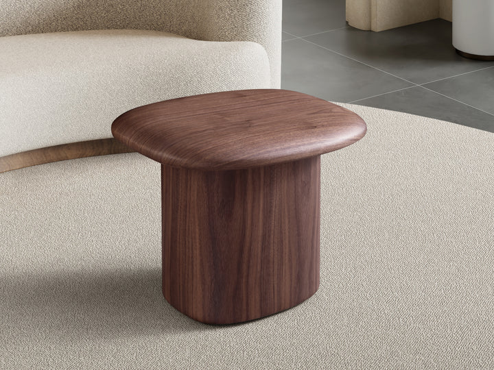 Marcella Walnut Corner Table