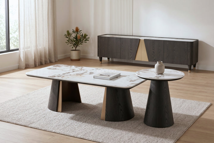Olmo Fiorito Sintered Stone TV Unit (Black)