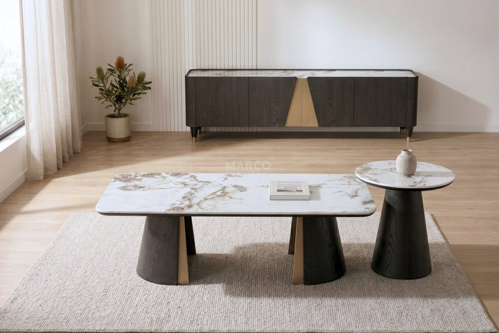 Olmo Fiorito Sintered Stone TV Unit (Black)