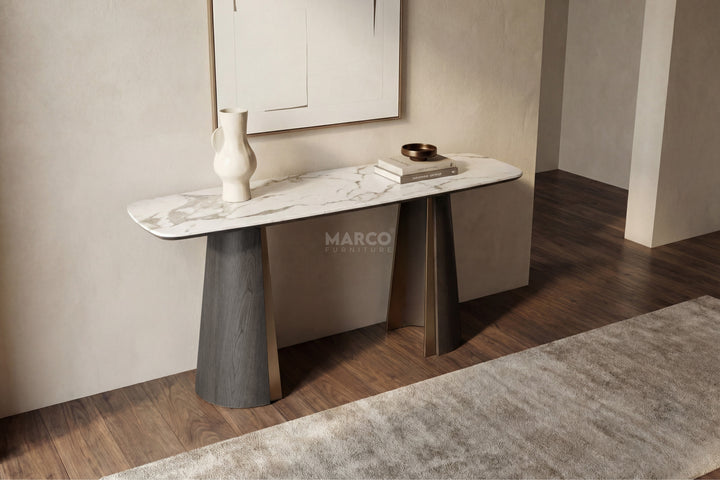 Olmo Fiorito Sintered Stone Hallway Table (Black)