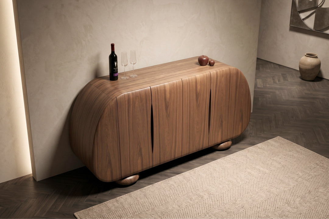 Palazzo Walnut Veneer Sideboard Cabinet