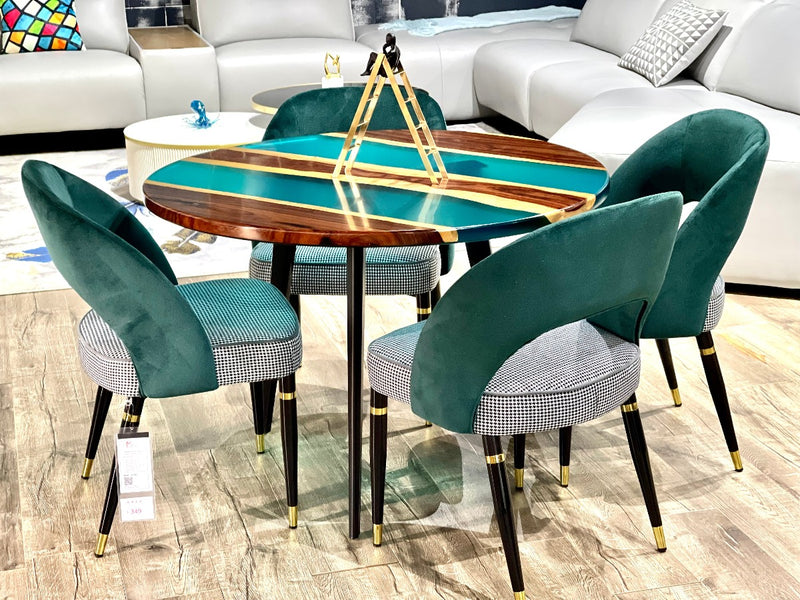 Round Resin Dining Table