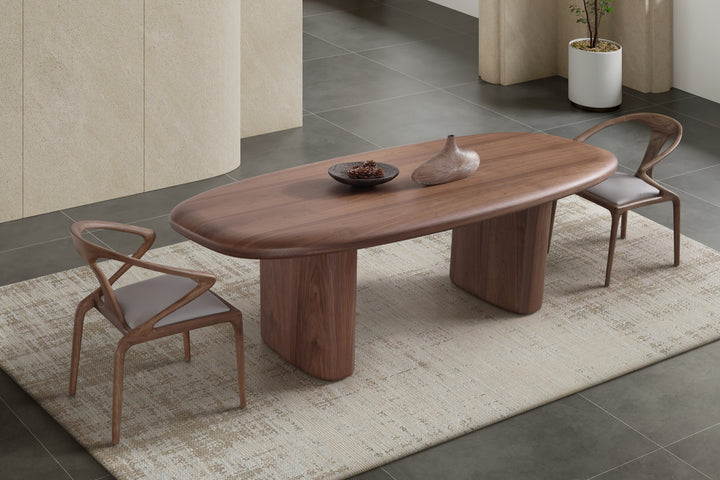 Venus Walnut Oval Dining Table (200cm)