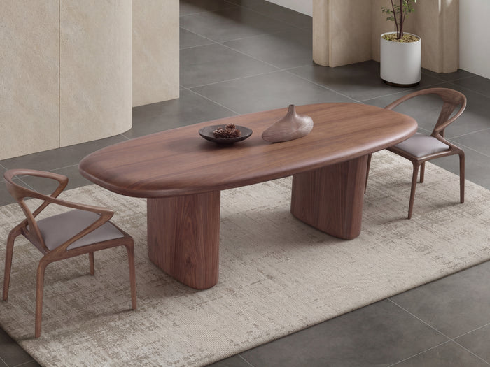 Venus Walnut Oval Dining Table (200cm)