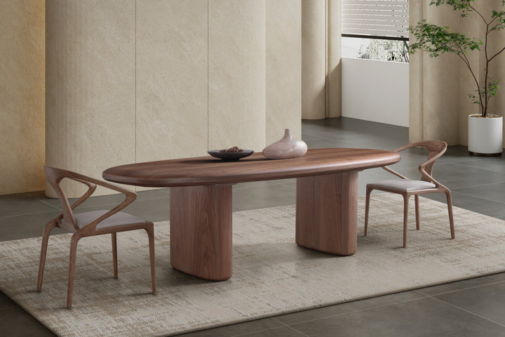 Venus Walnut Oval Dining Table (200cm)