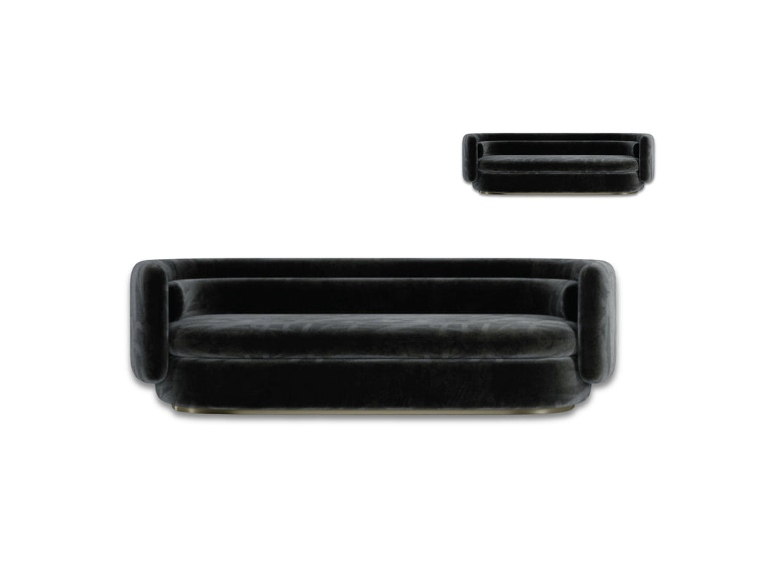 Vesper Velvet Curved Lounge – Modern Designer Sofa