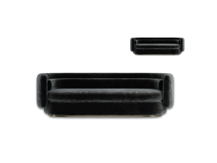 Vesper Velvet Curved Lounge – Modern Designer Sofa