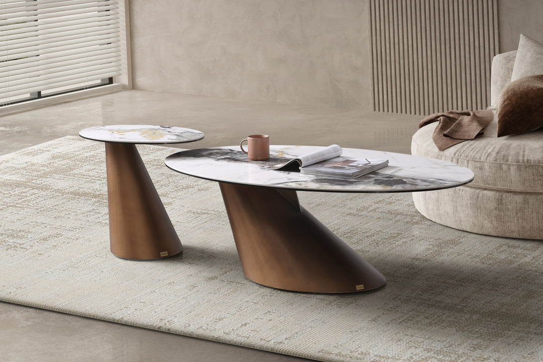 Vita Luno Sintered Stone Coffee Table