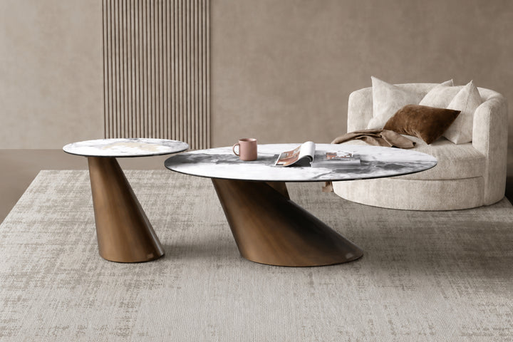 Vita Luno Sintered Stone Coffee Table