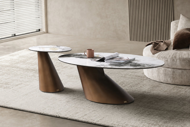 Vita Luno Sintered Stone Coffee Table