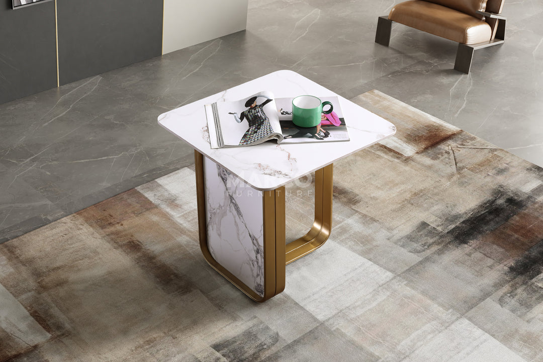 Vittoria Sintered Stone Side Table