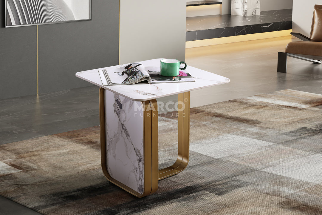 Vittoria Sintered Stone Side Table