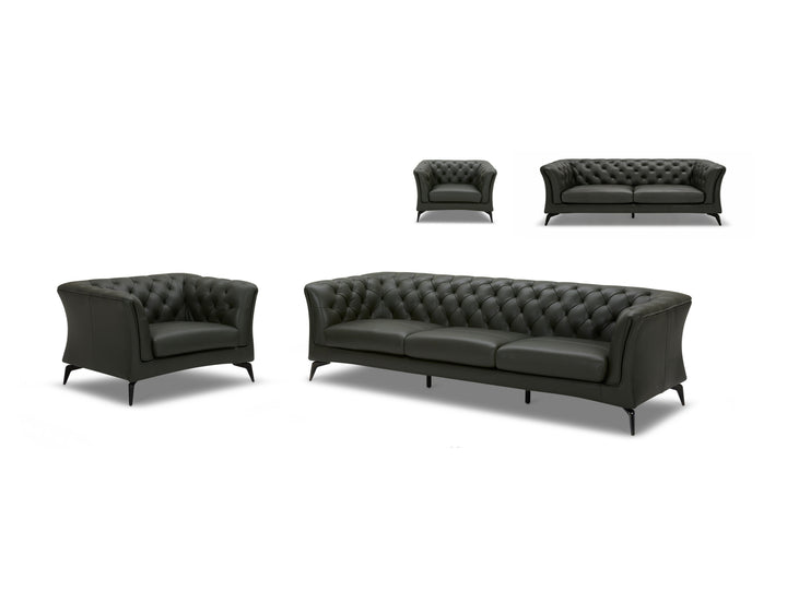 Winston Chesterfield Leather Sofa - Premium Leather Lounge