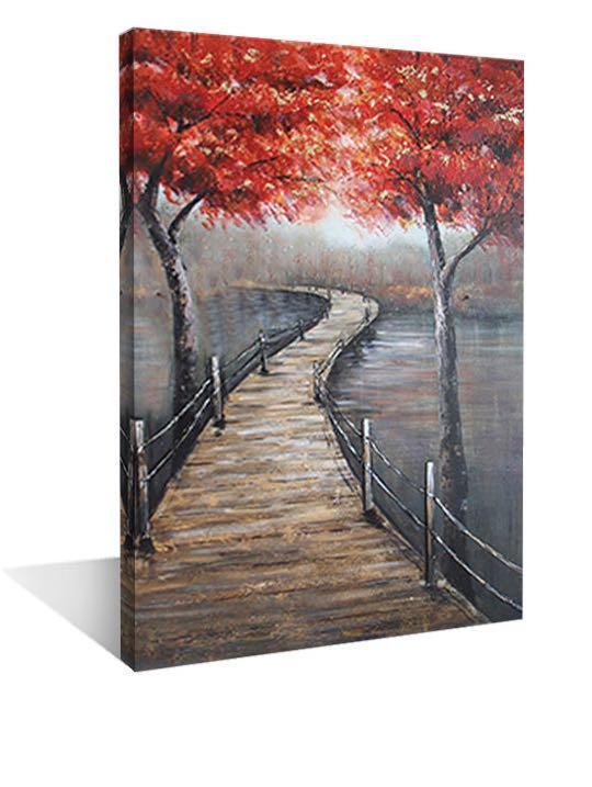 foggy-road-red-leaves-canvas-painting-6