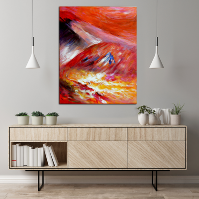 lava-mountain-wall-painting-1