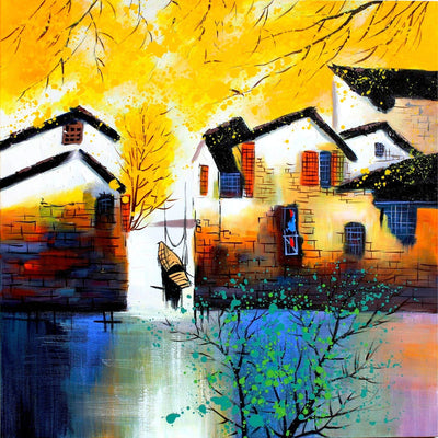houses-by-the-river-wall-painting-1