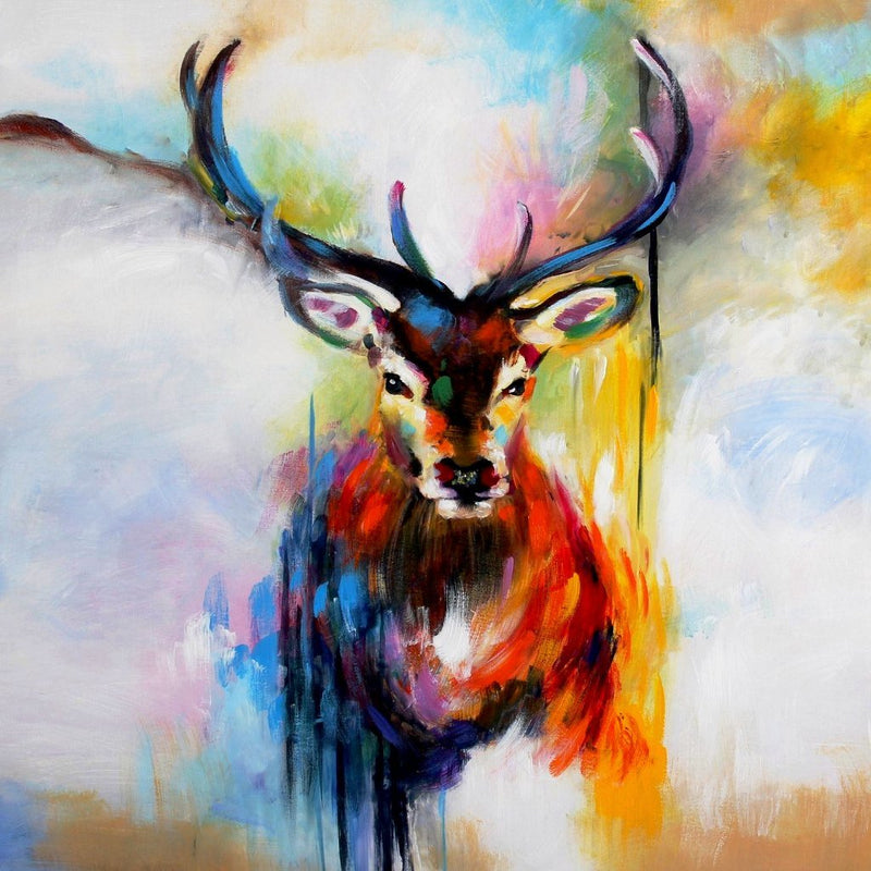 colorful-deer-animal-art-1