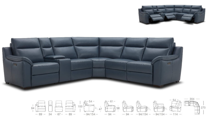 Dove Entertainment Lounge and Recliner - Marco Furniture