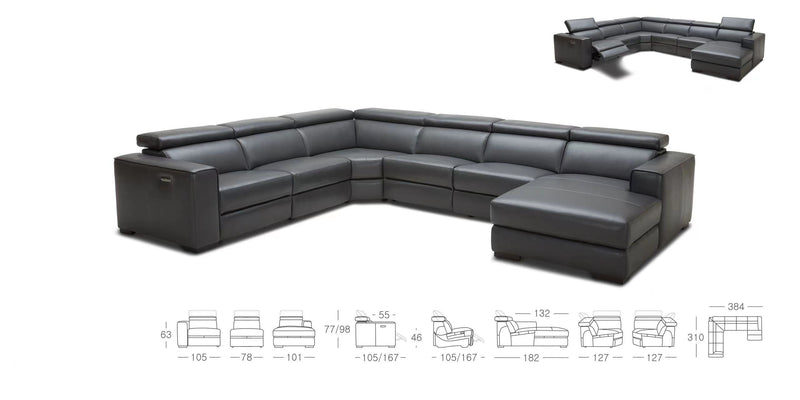 Matrix Modular Leather Lounge