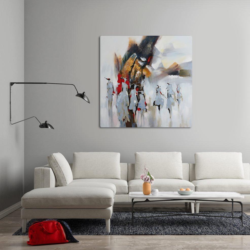 walking-together-abstract-art-1