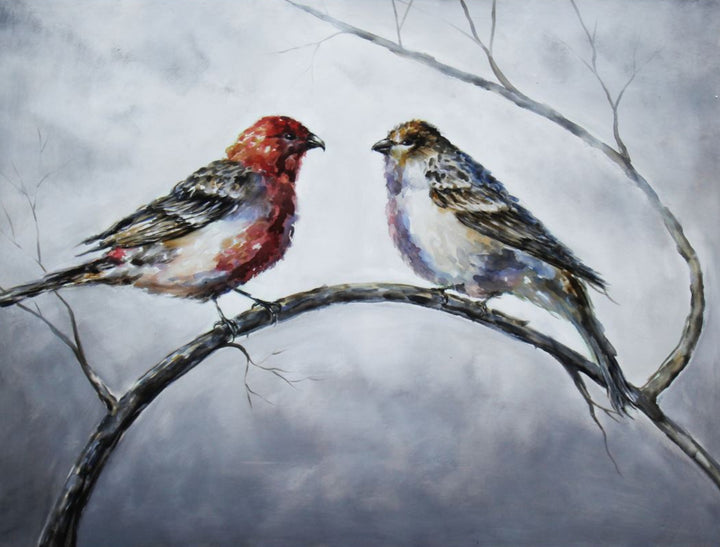 Grey Gossip - paintingsonline.com.au